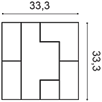 Декоративная панель Orac W103 (33.3x33.3x2.5 см) в Орске