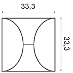 Декоративная панель Orac W107 (33.3x33.3x2.9 см) в Орске