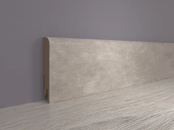 Плинтус MDF Bonkeel 24066 Бетон Лофт Светлый (80х16х2400 мм) в Орске
