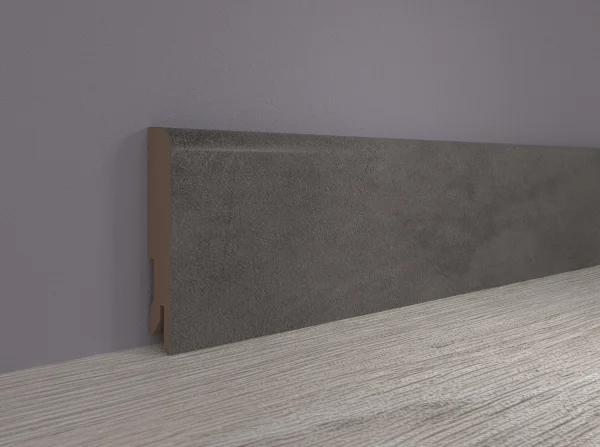 Плинтус MDF Bonkeel 24064 Бетон Лофт Графит (100х16х2400 мм) в Орске