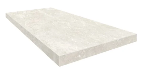 Керамогранит Coliseum Да Винчи Уайт Ступень угловая правая (Натуральный, 33х60) в Орске