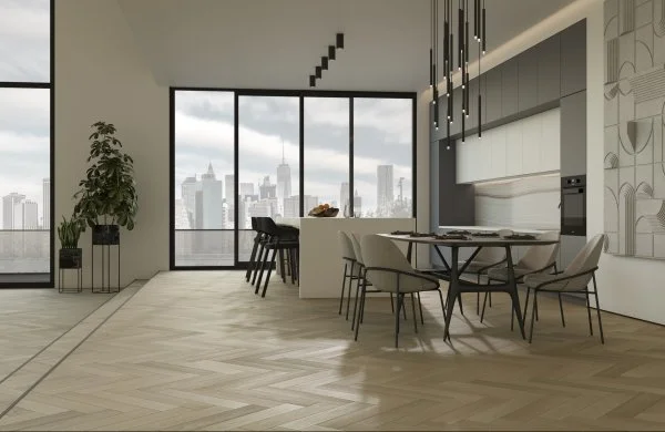 Паркетная доска Quartz Parquet Английская Ёлка Дуб Лимба 33-405 в Орске