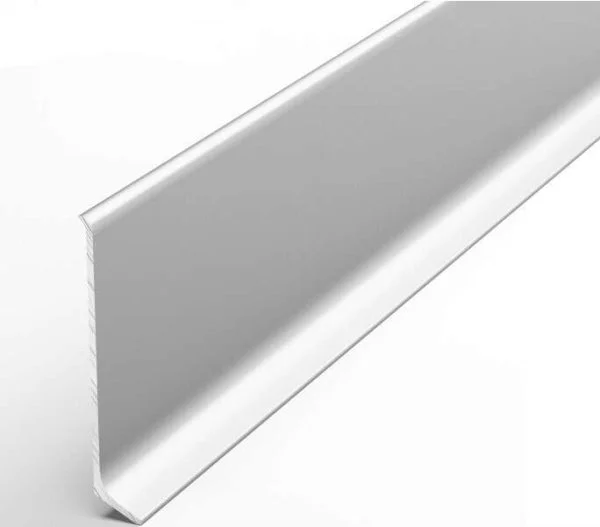 Алюминиевый плинтус Bonkeel ПЛ60 501л Серебро Люкс (58,5х11,2х2500мм) в Орске