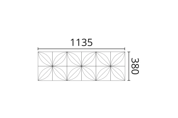 Декоративная панель NMC Arstyl Flower (113.5x38x2.8 см) в Орске
