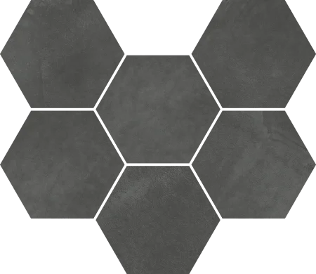 Керамогранит Italon Континуум Петрол Мозаика Гексагон (Натуральная 25х29) в Орске