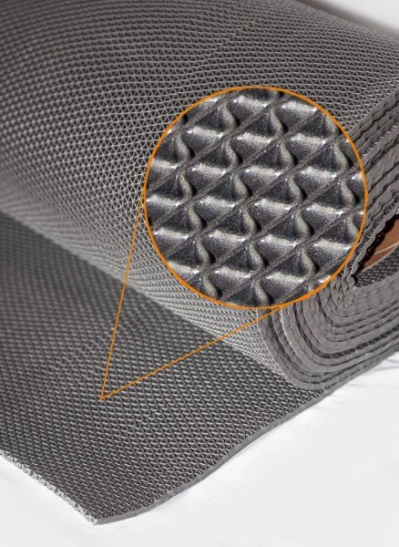 Грязезащитное рулонное покрытие ЗигЗаг Серый 5 мм (1,2 м) Китай в Орске