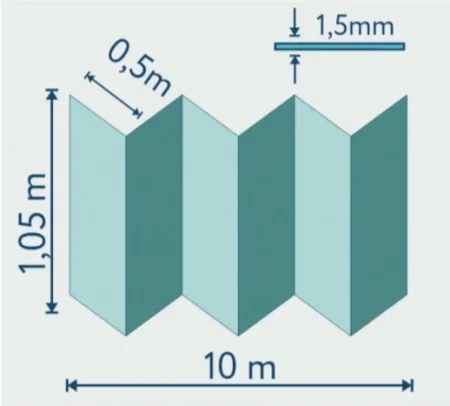 Подложка Солид 1,5мм гармошка для LVT (10.5м2) в Орске