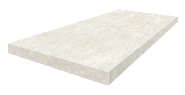 Керамогранит Coliseum Да Винчи Уайт Ступень угловая левая (Натуральный, 33х60) в Орске