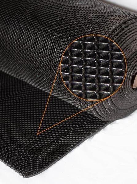 Грязезащитное рулонное покрытие ЗигЗаг Черный 5 мм (0,9 м) Китай в Орске