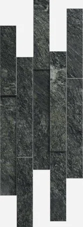 Керамогранит Italon Скайфолл Неро Брик 3D (Патинированная, 28х78) в Орске