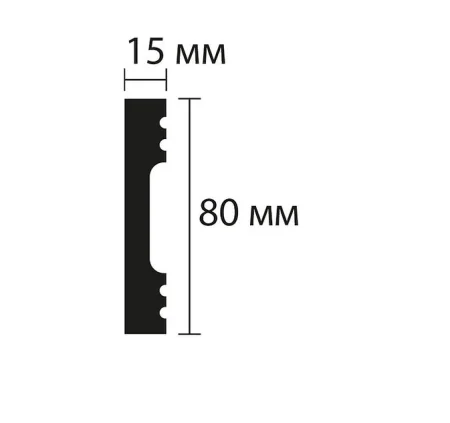 Плинтус NMC Wallstyl FD8 (80х15х2000 мм) в Орске