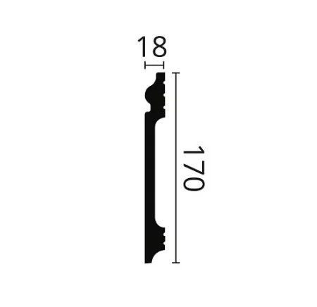 Плинтус NMC Wallstyl FL17 (170х18х2000 мм) в Орске