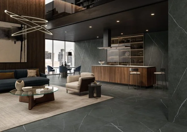 Керамогранит Italon Метрополис Империал Блэк 120х278 (Натуральная и Реттифицированная) в Орске