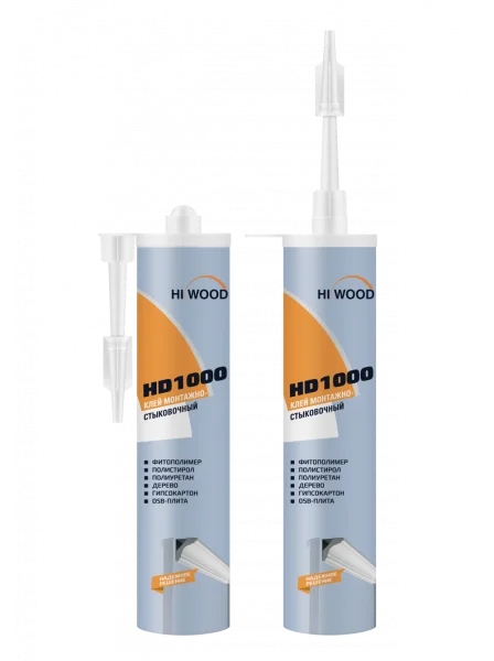 Монтажно-стыковочный клей HiWood HD1000 Белый 280 ml в Орске