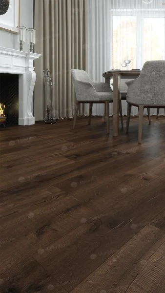Каменно-полимерная плитка Alpine Floor Real Wood Дуб Мокка ECO 2-2, 6 мм 43 класс в Орске