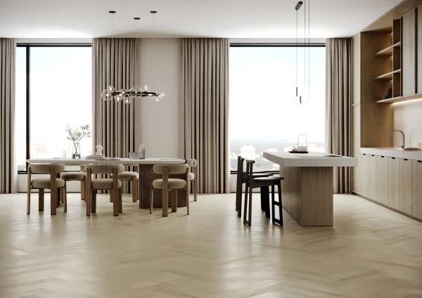 Паркетная доска Quartz Parquet Английская Ёлка Дуб Испанский 33-404 в Орске