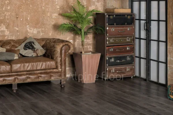 Кварц-виниловая плитка Alpine Floor Premium XL Дуб Торфяной ЕСО 7-11, 8 мм. 43 класс в Орске