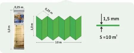 Подложка Солид 1,5мм для LVT ANTI SLIP (10м2) в Орске