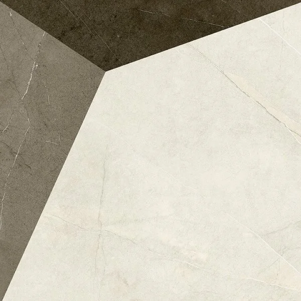 Керамогранит Coliseum Фьямма Уайт Вставка Фрэйм 60х60 (Натуральный и Реттифицированный) в Орске