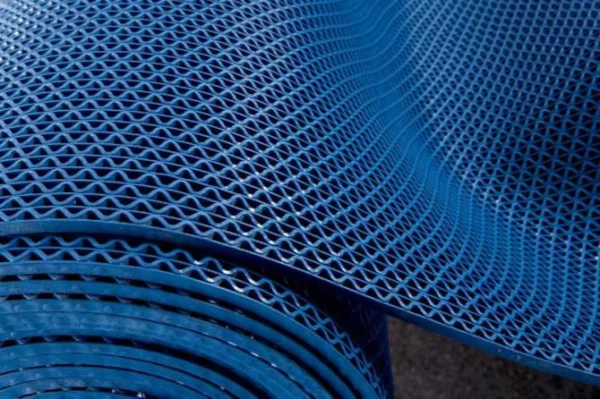 Грязезащитное рулонное покрытие ЗигЗаг Синий 4,5 мм (1,2 м) Китай в Орске