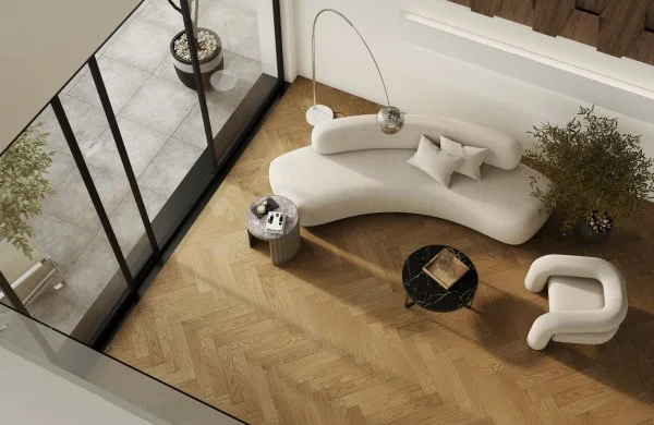 Паркетная доска Quartz Parquet Английская Ёлка Дуб Рустикальный 33-410 в Орске