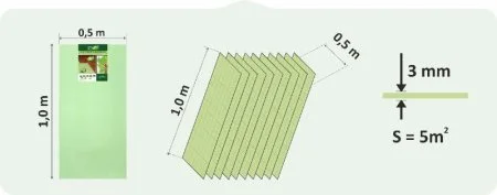 Подложка Солид 3мм листовая (5м2) в Орске