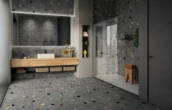 Керамогранит Coliseum Палладио Блэк 60х120 (Натуральный и Реттифицированный) в Орске