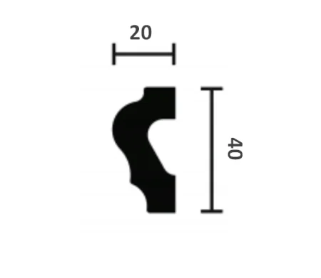 Молдинг NMC Wallstyl WL2 (40х20х2000 мм) в Орске