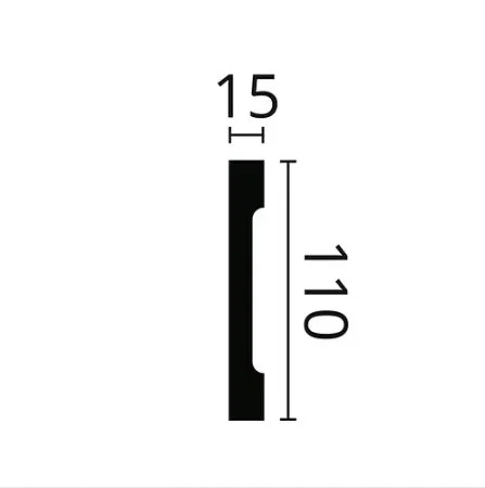 Плинтус NMC Wallstyl FD2S (110х15х2000 мм) в Орске