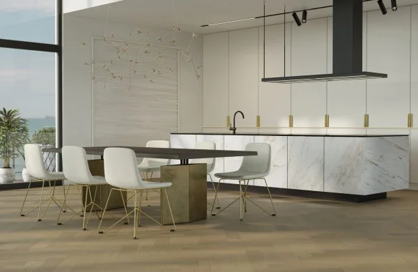 Паркетная доска Quartz Parquet Английская Ёлка Дуб Шампань 33-414 в Орске