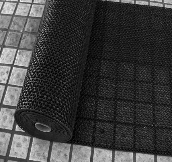 Грязезащитное рулонное покрытие ЗигЗаг Черный 5 мм (0,9 м) Китай в Орске
