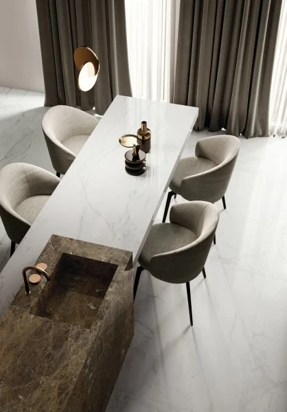 Керамогранит Italon Шарм Делюкс Бьянко Микеланджело 60х120 (Паттинированная и реттифицированная) в Орске