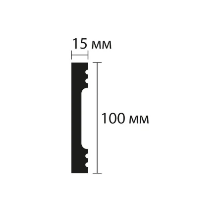 Плинтус NMC Wallstyl FD10 (100х15х2000 мм) в Орске