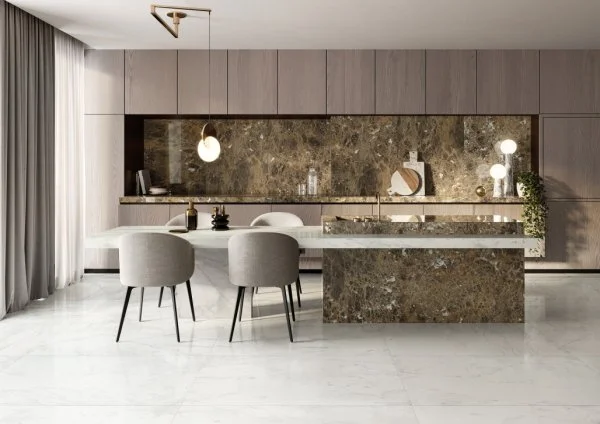 Керамогранит Italon Шарм Делюкс Бьянко Микеланджело 60х120 (Паттинированная и реттифицированная) в Орске