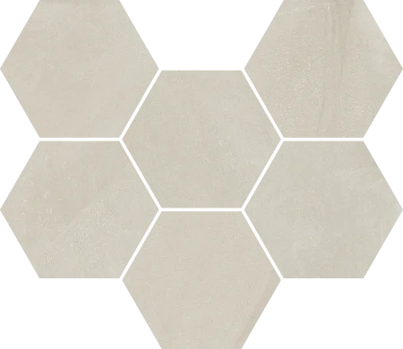 Керамогранит Italon Континуум Пьюр Мозаика Гексагон (Натуральная 25х29) в Орске