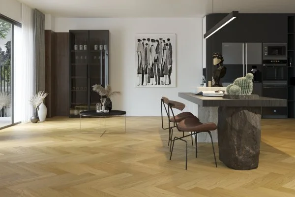 Паркетная доска Quartz Parquet Английская Ёлка Дуб Медовый Раф 33-463 в Орске