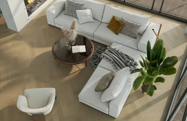 Паркетная доска Quartz Parquet Английская Ёлка Дуб Шампань 33-414 в Орске