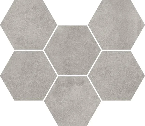 Керамогранит Coliseum Экспо Грэй Мозаика Гексагон (Натуральная, 25х29) в Орске