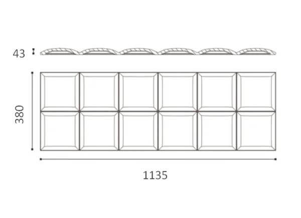 Декоративная панель NMC Arstyl Square (113.5x38x3 см) в Орске