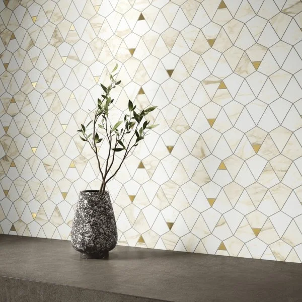 Керамогранит Italon Этернум Каррара Мозаика Вертекс 25.8х30 (Натуральная) в Орске